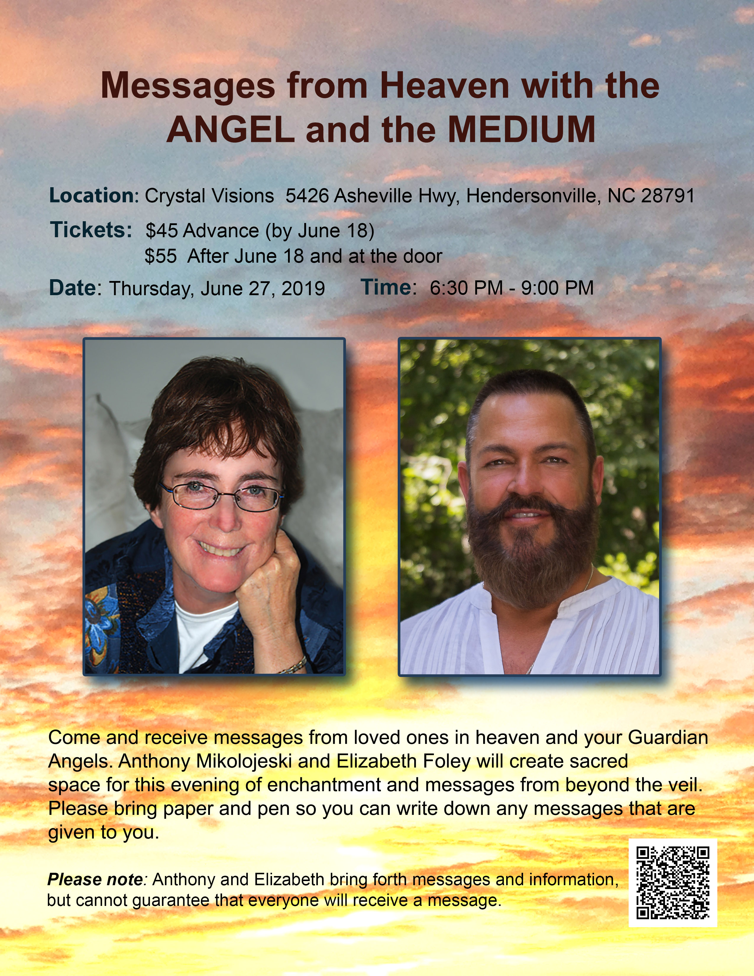 Crystal Visions flyer